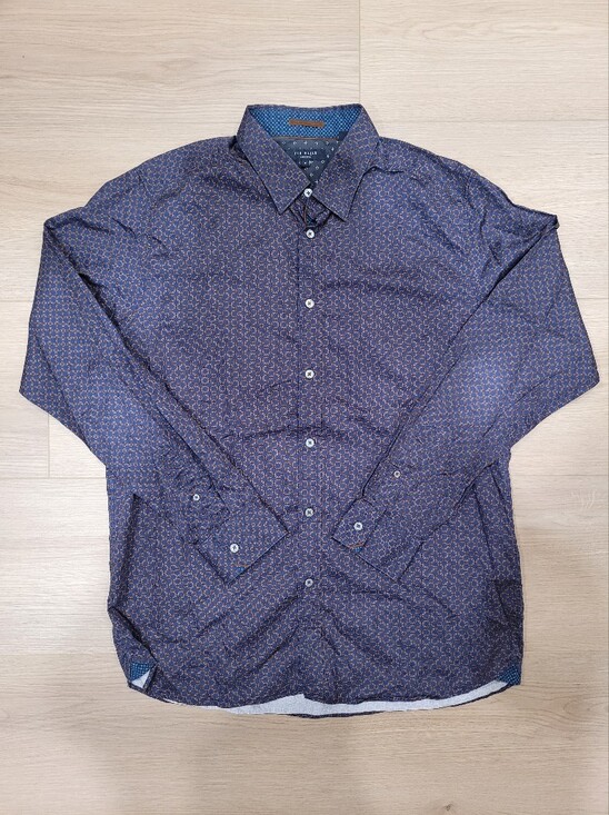 Ted Baker Other - Ted Baker Men's Navy Geometric Button-Up Shirt